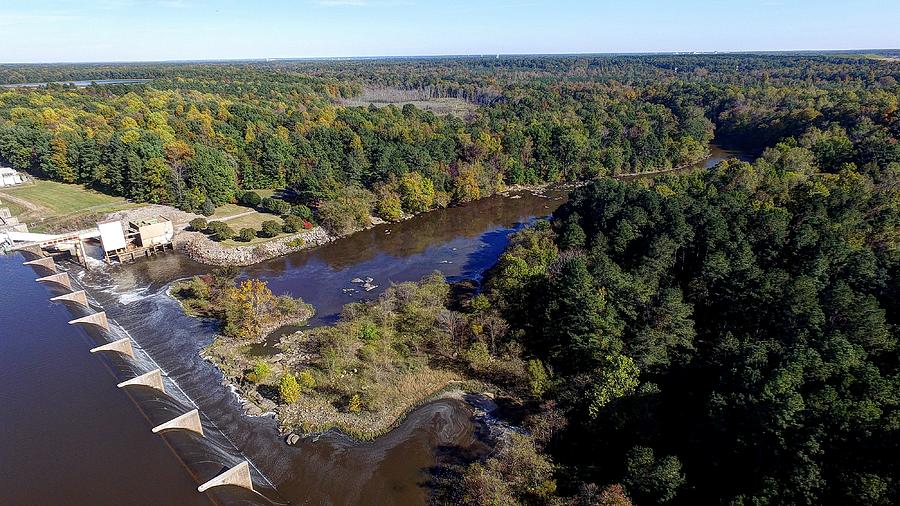 Lake Chesdin Dam Photograph by Tredegar DroneWorks