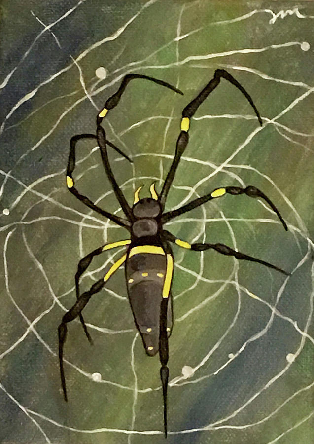 Spider Painting By Jessica Meredith