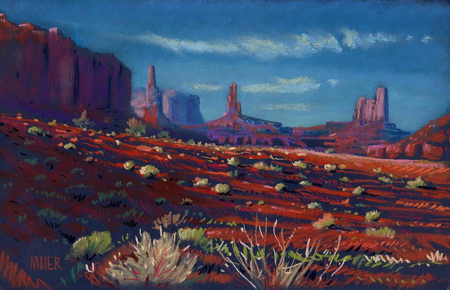 Mesa Shadows 2 Painting By Donald Maier Fine Art America