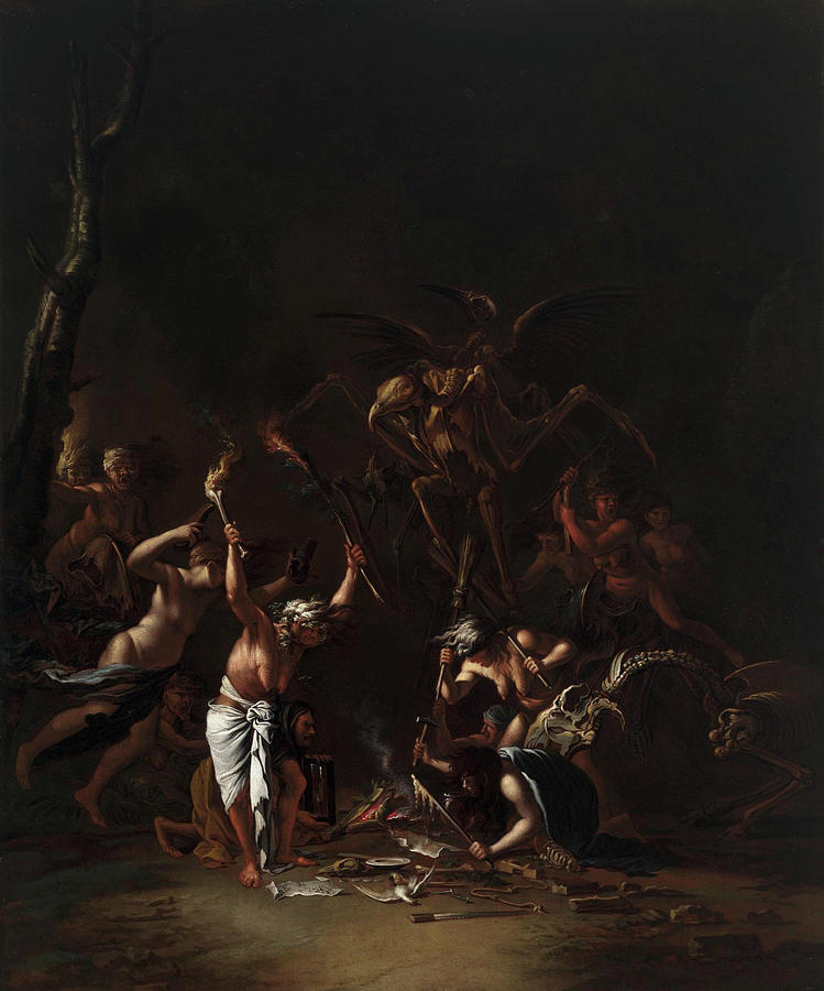 The Witches Sabbath Painting By Salvator Rosa Fine Art America