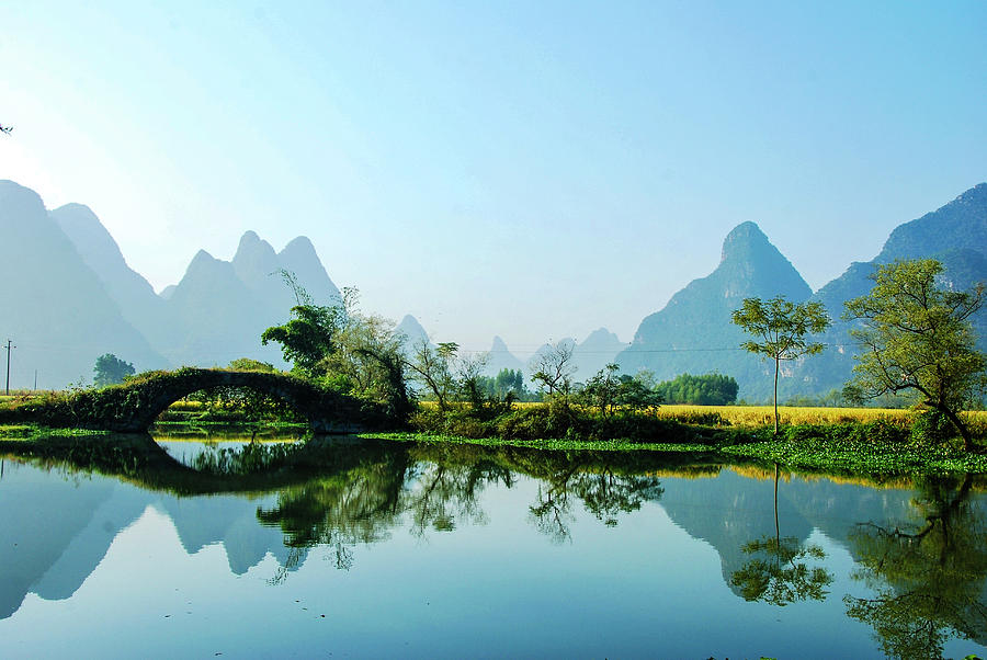 Karst Rural Scenery Photograph By Carl Ning