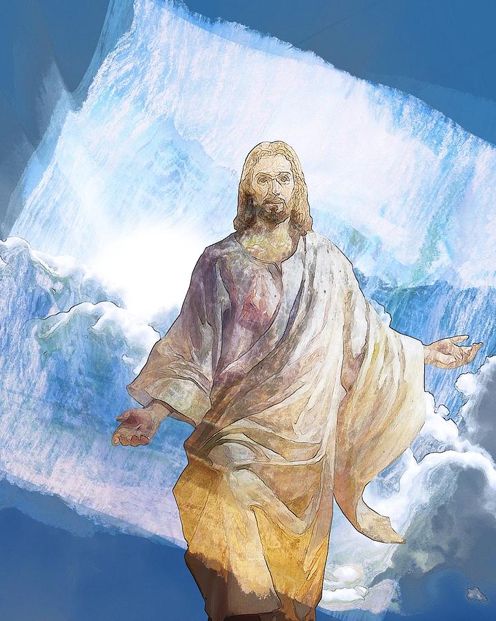 Jesus Christ Religious Art Digital Art by Elena Kosvincheva