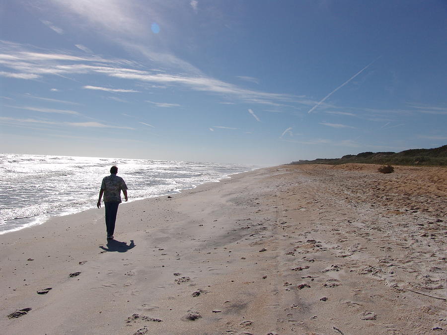 A Walk Along The Beach Photograph By Celeste Nagy