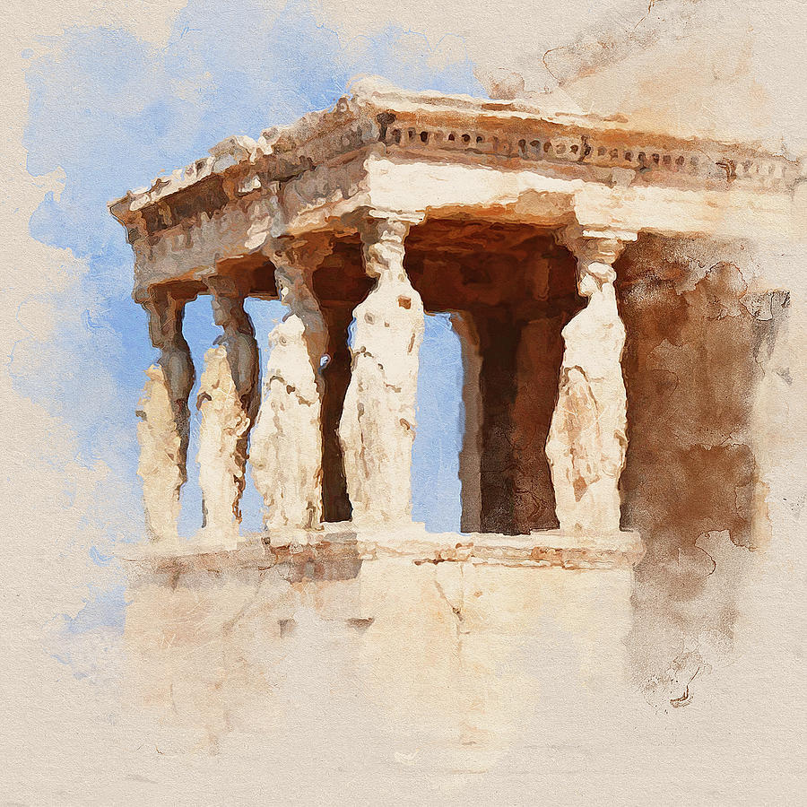 Acropolis Of Athens 05 Painting By AM FineArtPrints Fine Art America