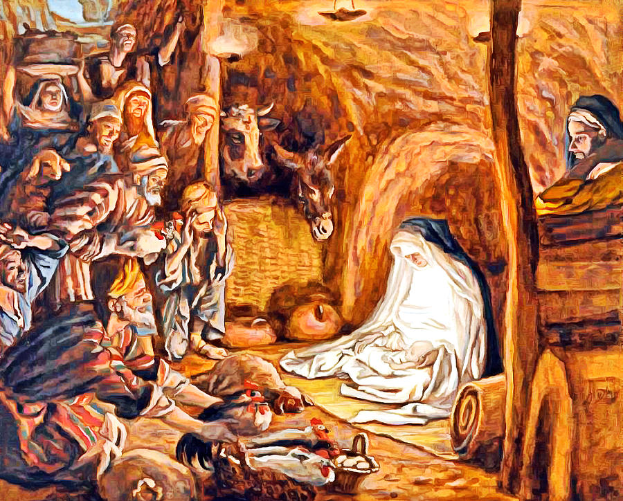 Adoration Of The Shepherds Nativity Photograph By Munir Alawi Fine