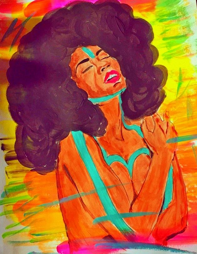 Afrochic Painting By Jocelyn Sample Fine Art America