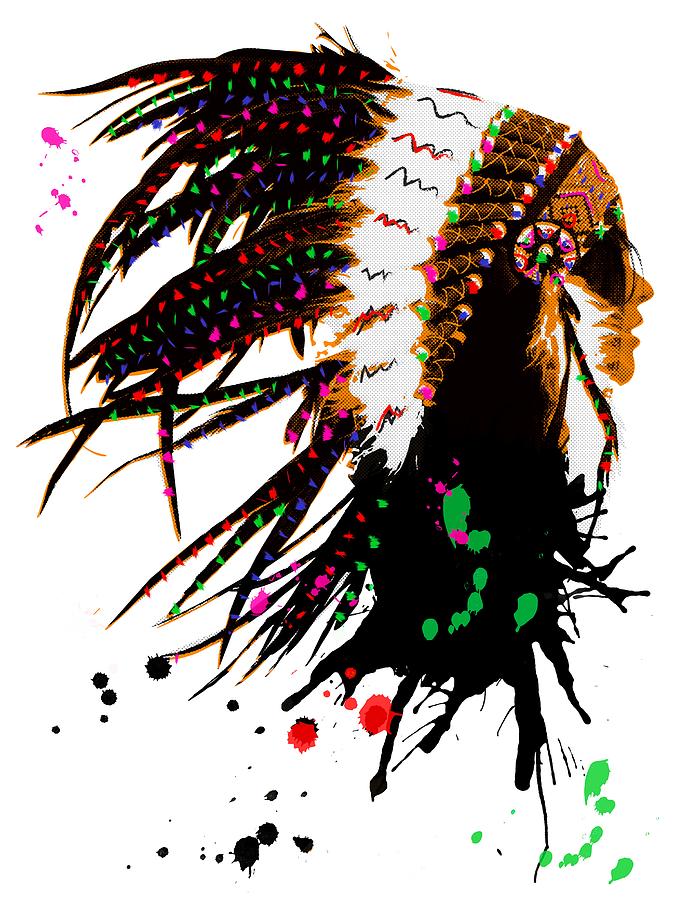 American Native Female Digital Art By Mihaela Pater Fine Art America