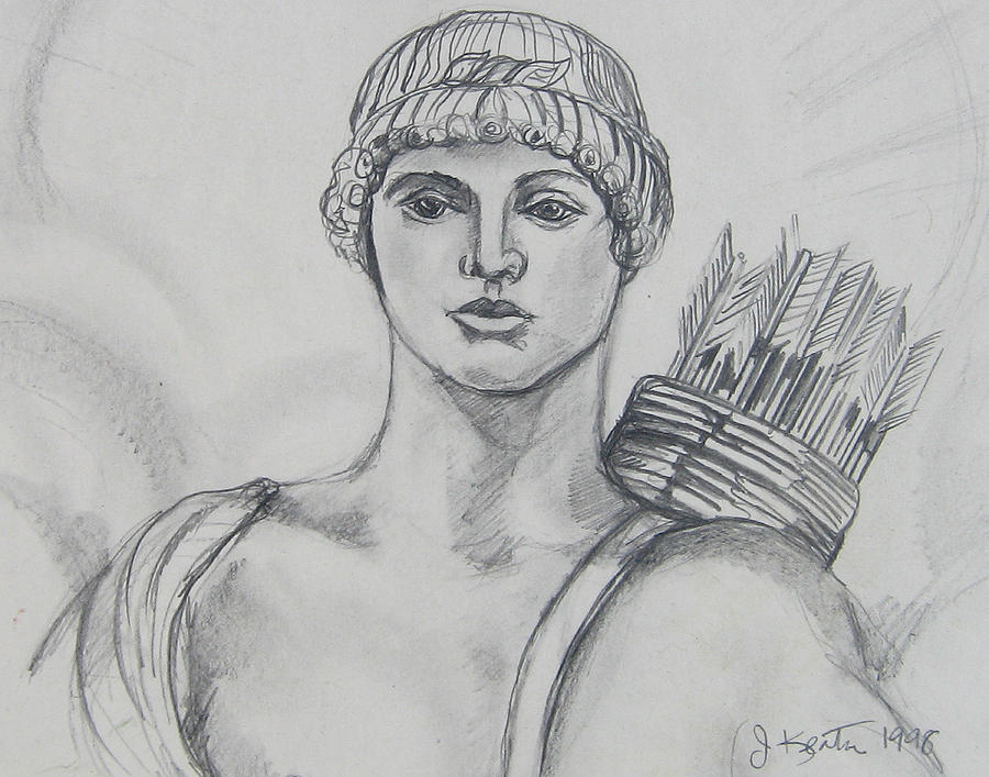 Apollo Drawing by John Keaton