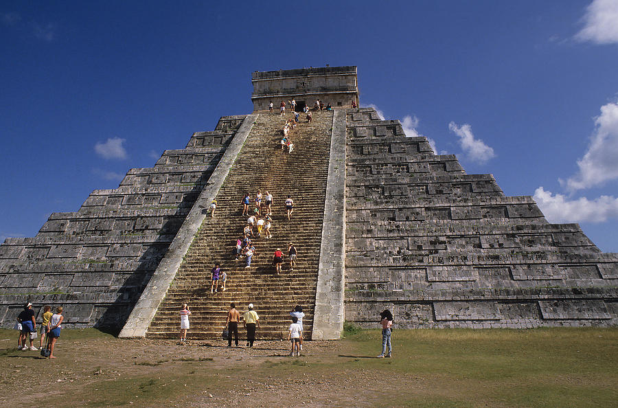 aztec mexico city pyramid near purcell carl photograph tourists 31st uploaded august which