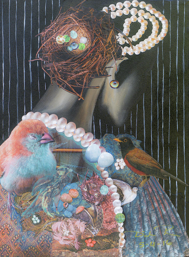 Bird Lady Painting by Dinah Rau