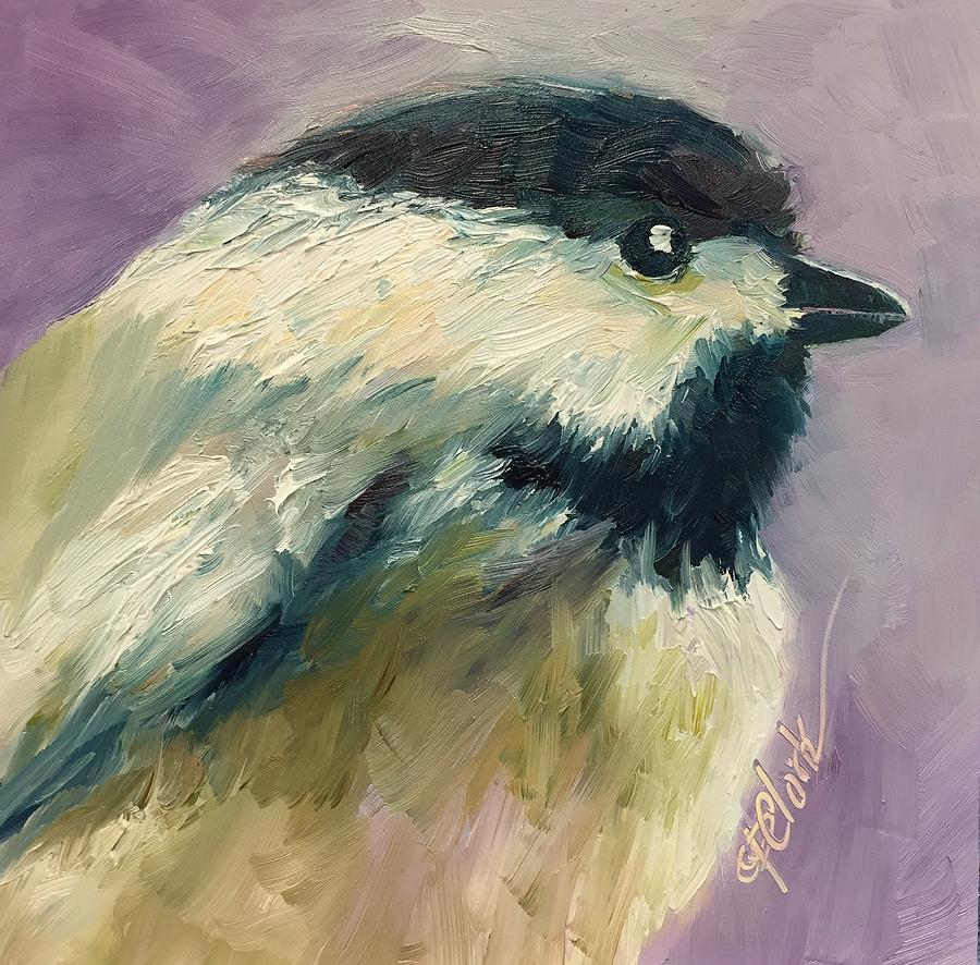 Black Capped Chickadee Painting By Donna Pierce Clark Fine Art America