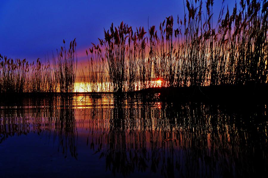Blue Bayou Sunset At Wilson Lake, Kansas Photograph by Greg Rud