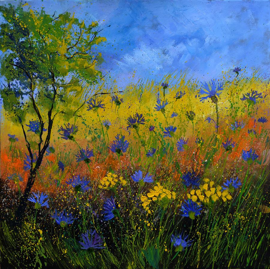 Blue Cornflowers 7761 Painting By Pol Ledent