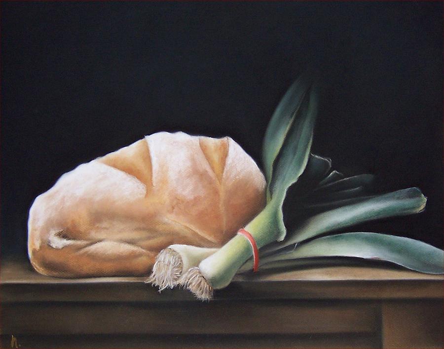 Bread And Onions Painting By Natasha Zivojinovic Fine Art America