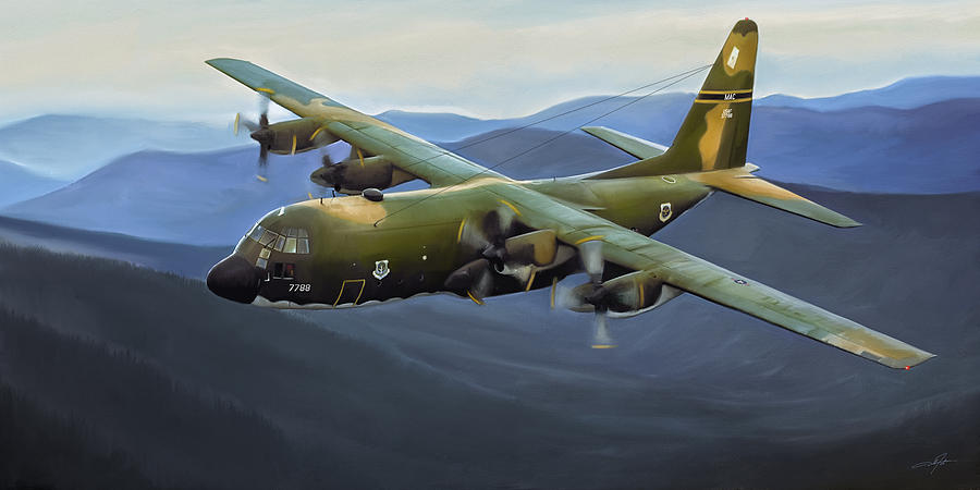 C-130e Hercules Digital Art by Dale Jackson