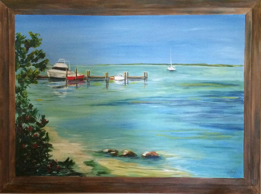 Caloosahatchee Boats Painting By Barbara Gage Mulford Fine Art America