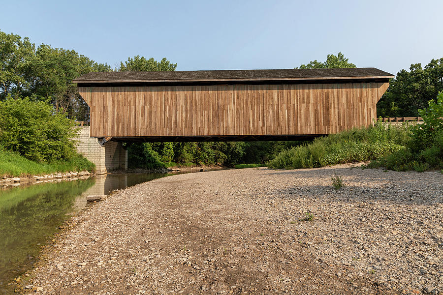 Captain Swift Covered Bridge 1 A Photograph By John Brueske Fine Art