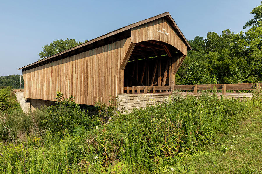 Captain Swift Covered Bridge C Photograph By John Brueske Fine Art