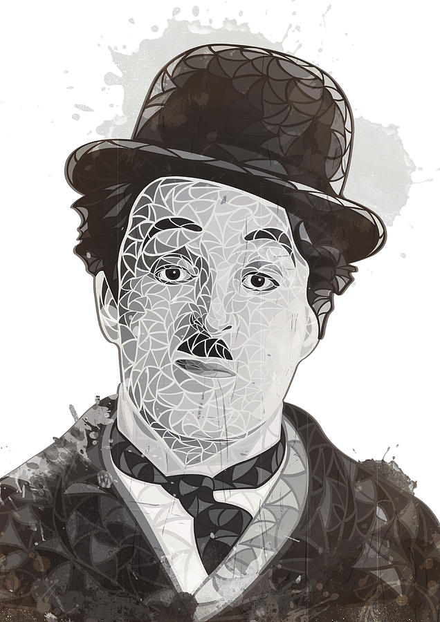 Charlie Chaplin Drawing by Fulya Hocaoglu