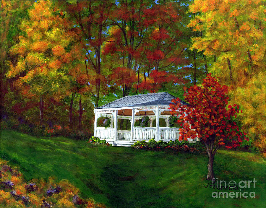 Colton Gazebo Painting By Judy Filarecki Fine Art America