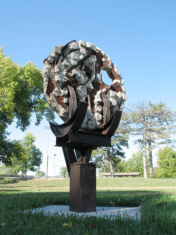 Concrete Round 2005 Sculpture by John Northington