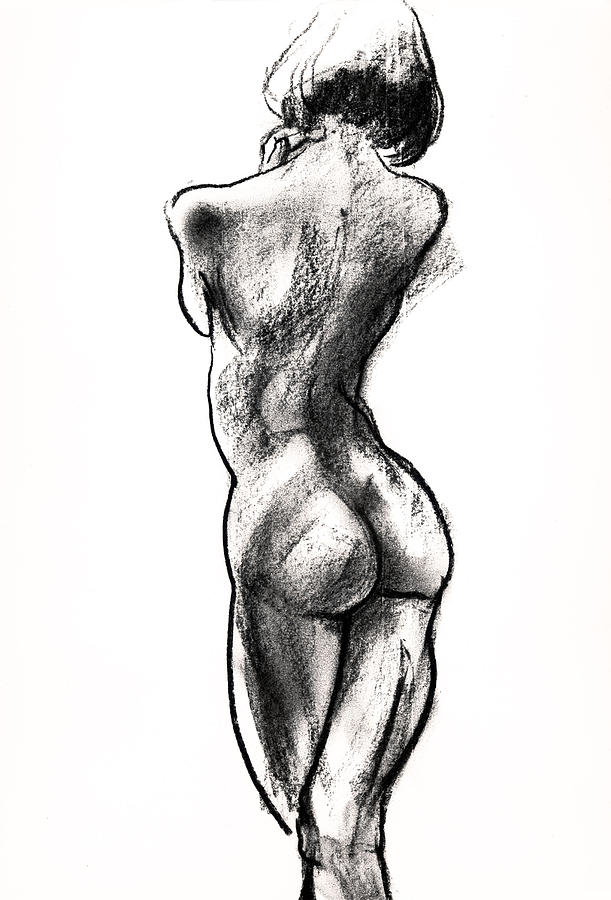 Contra Posta Female Nude Drawing By Roz Mcquillan Fine Art America