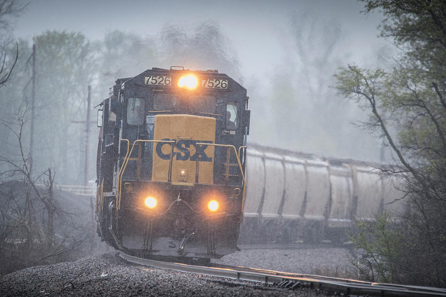 Csx Grain Train G Photograph By Jim Pearson Pixels