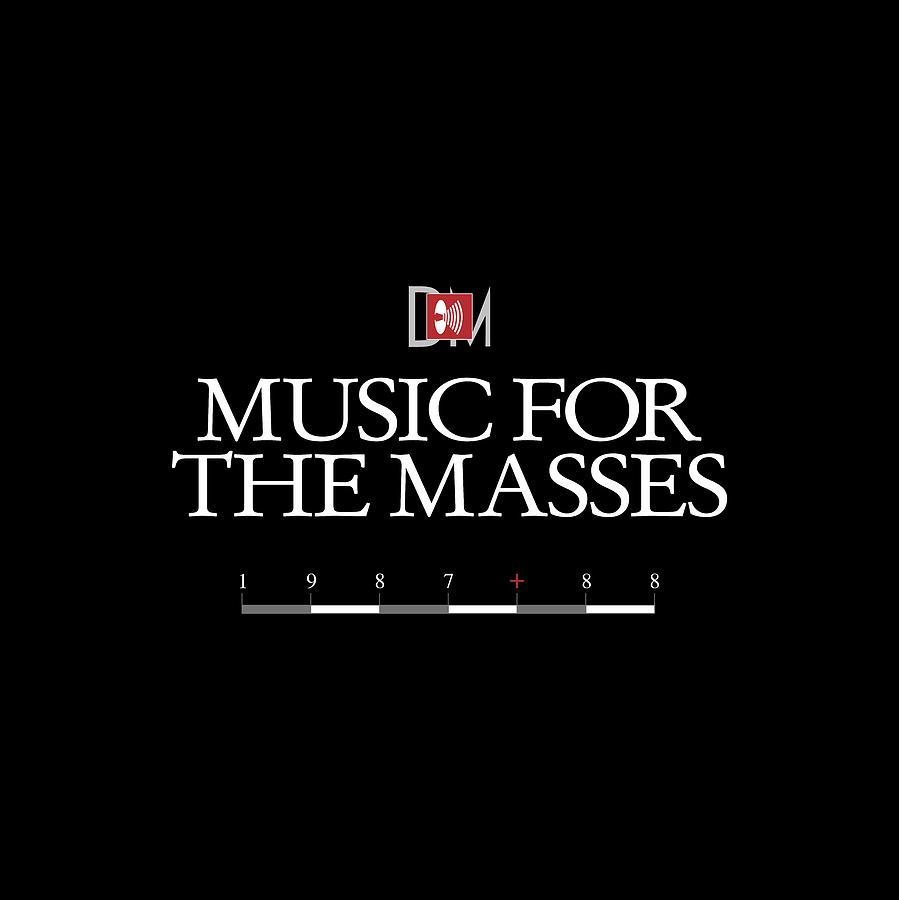 Music For The Masses Logo White Digital Art By Luc Lambert 