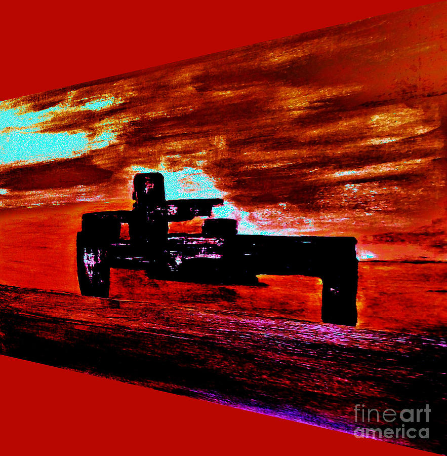 Dragster At The Strip Painting By Marsha Heiken Fine Art America