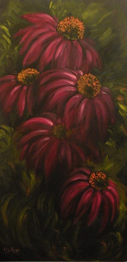 Echinacea Painting By Liz Rose Fine Art America