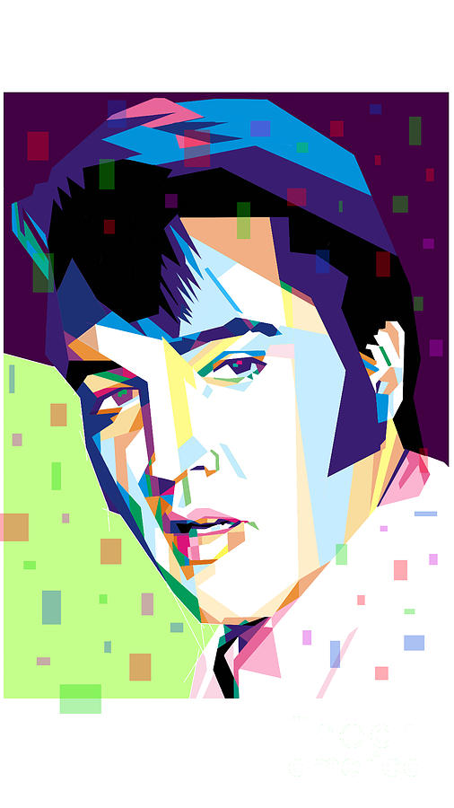 Elvis Presley In Wpap Digital Art By Mohamad Syapirin Pixels