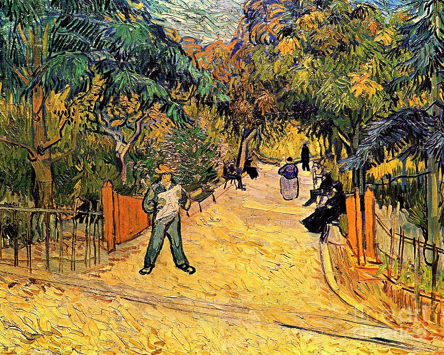 Entrance To The Public Park In Arles Painting By Vincent Van Gogh Pixels