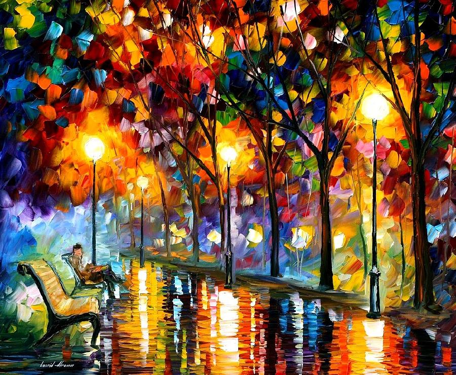 Evening 2 PALETTE KNIFE Oil Painting On Canvas By Leonid Afremov