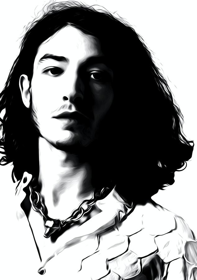 Ezra Miller Digital Art By Lilia Kosvintseva