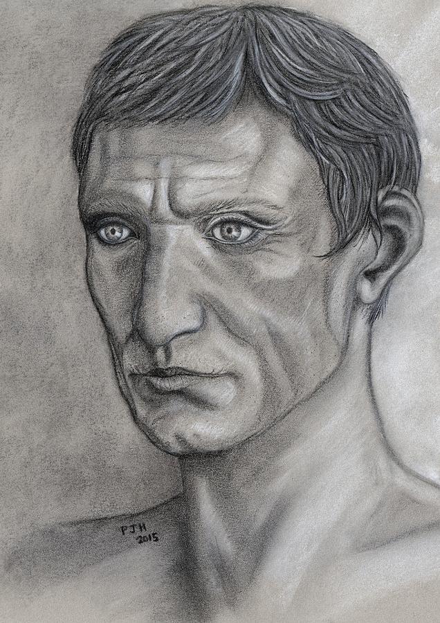 Gaius Julius Caesar Drawing by Philip Harvey