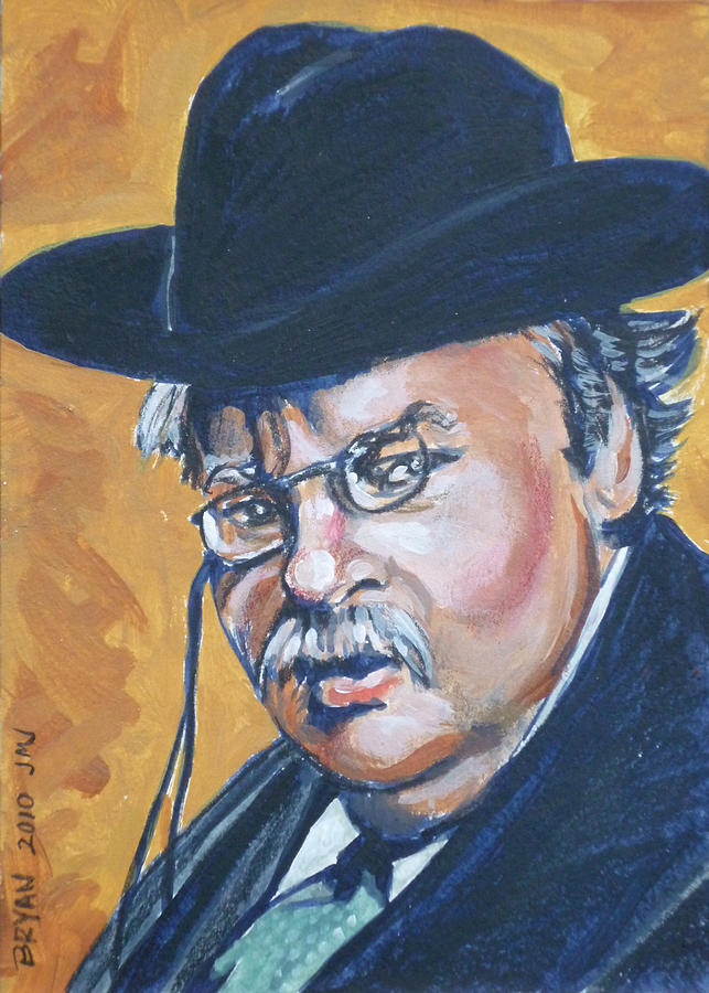Gkc Painting - <b>Gilbert Keith</b> G.k. Chesterton by Bryan Bustard - gilbert-keith-gk-chesterton-bryan-bustard
