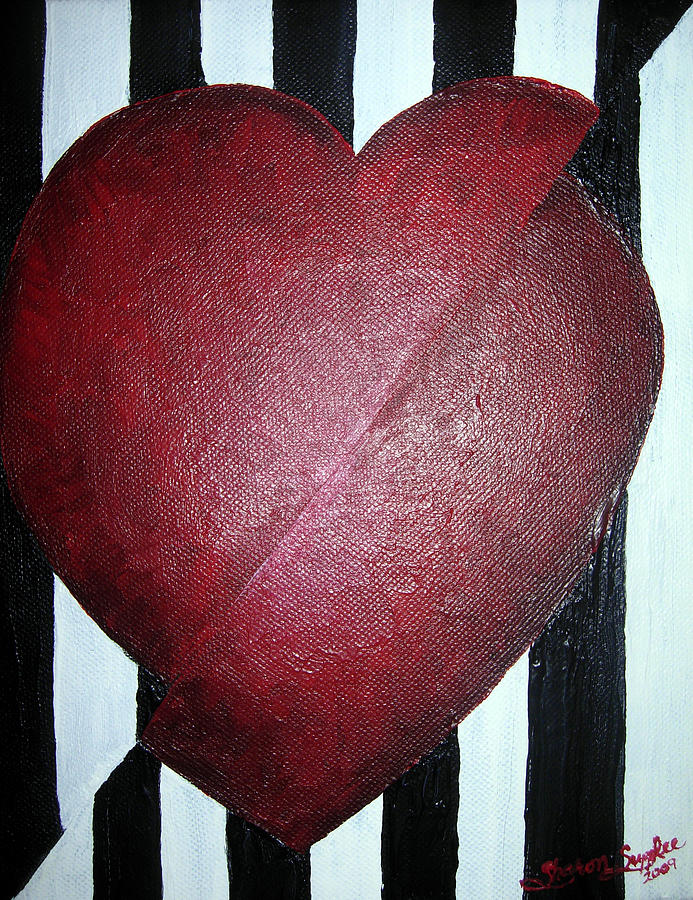 Heart Divided Painting By Sharon Supplee Pixels