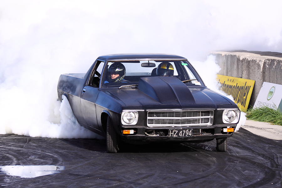 Holden Ute With Big Block Chev Doing A Burnout Photograph By Stephen