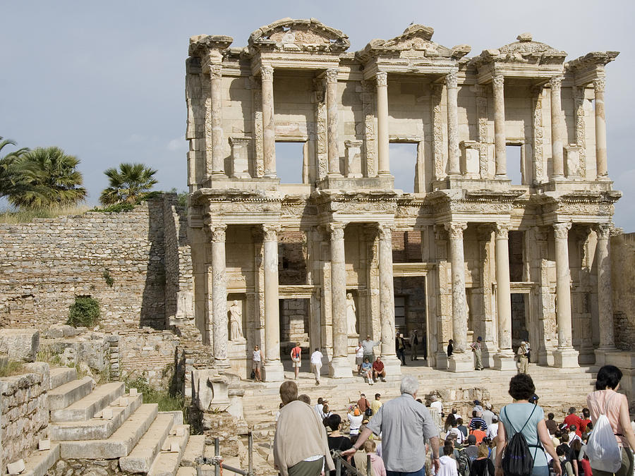 Library Ruins At Ephesus Turkey Photograph By Charles Ridgway