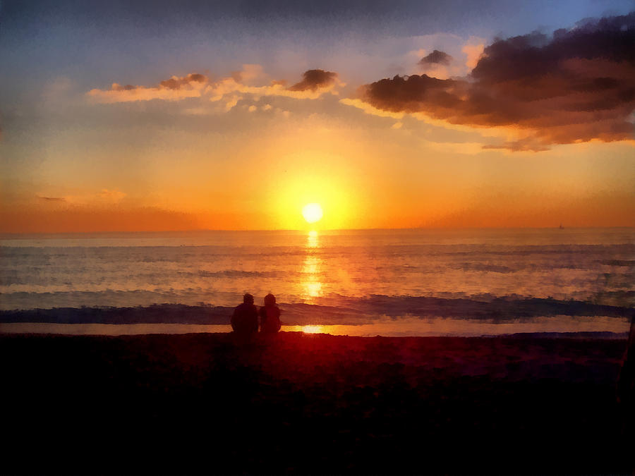 Lovers Perfect Beach Sunset Photograph By Tawes Dewyngaert
