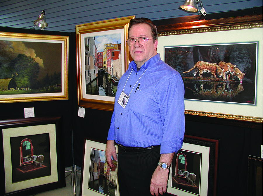 Me And My Booth Painting By Harold Shull Fine Art America