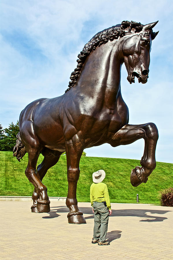 Meeting With Da Vinci Horse In Frederik Meijer Gardens And Sculpture