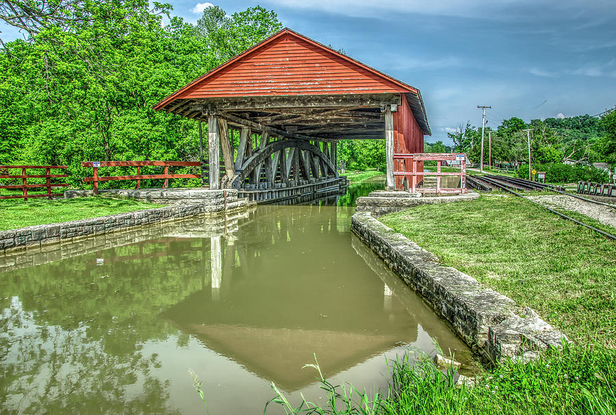 Metamora Indiana Aqueduct And Whitewater Canal Photograph by Ina Kratzsch