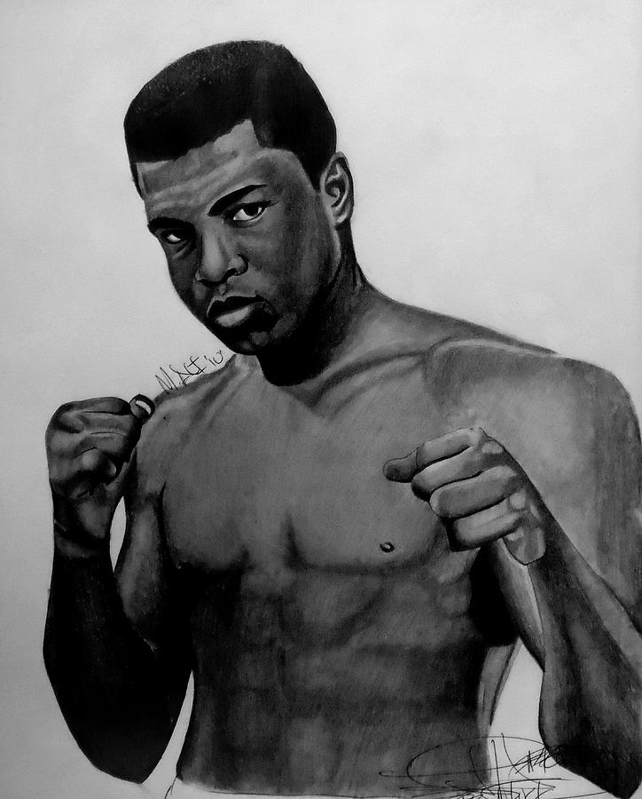 Muhammad Ali Reday For Battle Drawing Drawing By Keeyonardo Pixels