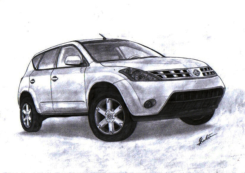 Nissan Murano Drawing by Shak Sam