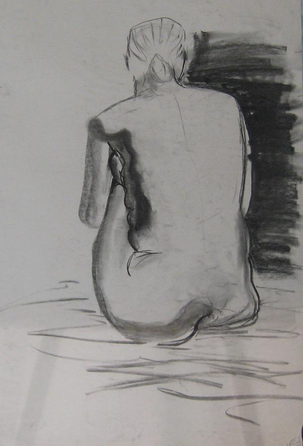 Nude Back Drawing By Kelly Butz Fine Art America