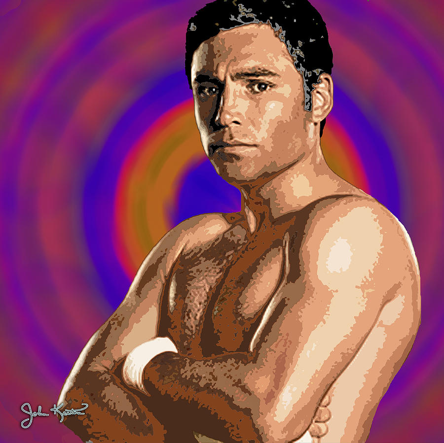 Oscar De La Hoya Digital Art by John Keaton