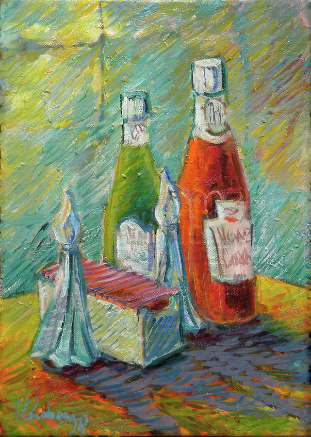 Pass The Catsup Please Painting By Jean Groberg