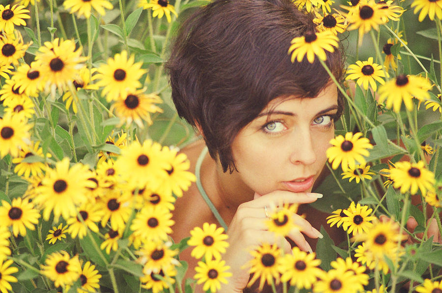 Portrait in Flowers by Vladimir Zotov - portrait-in-flowers-vladimir-zotov