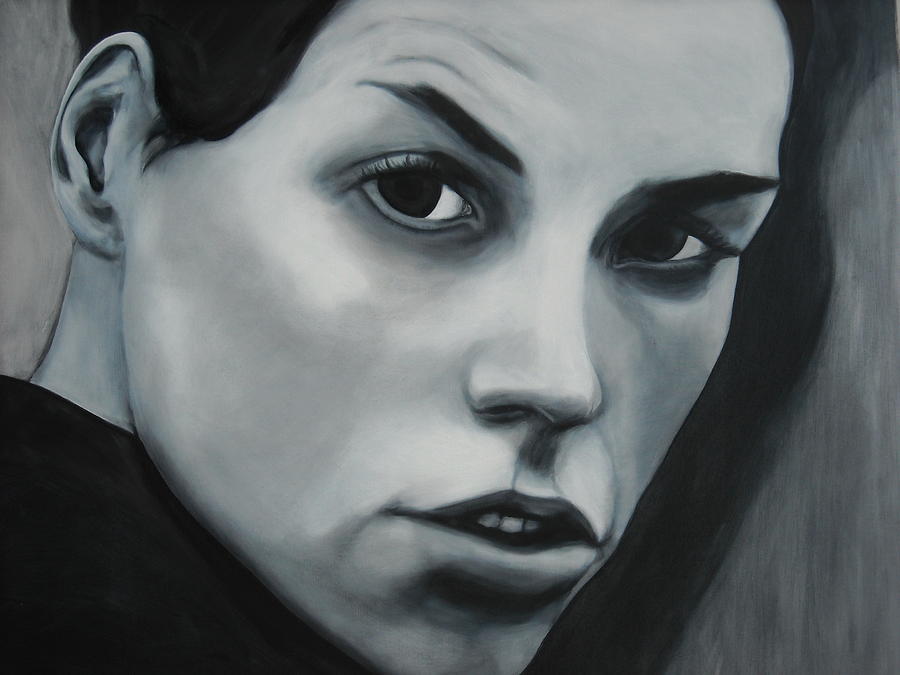 Portrait Painting Painting - Portrait Of Leona Naess by Kevin Schmoldt - portrait-of-leona-naess-kevin-schmoldt